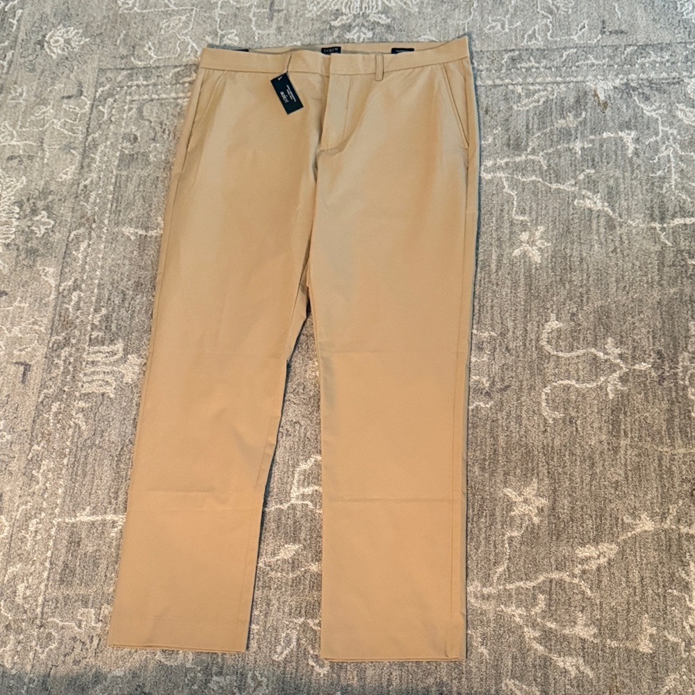 J. Crew Thompson Tech Men's Lightweight Polyester Chino Pant NWT 34 x 30